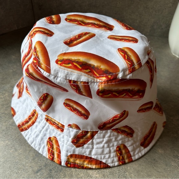 City Hunter Hot Dog Pattern Summer Hat Novelty Gift - Picture 1 of 8